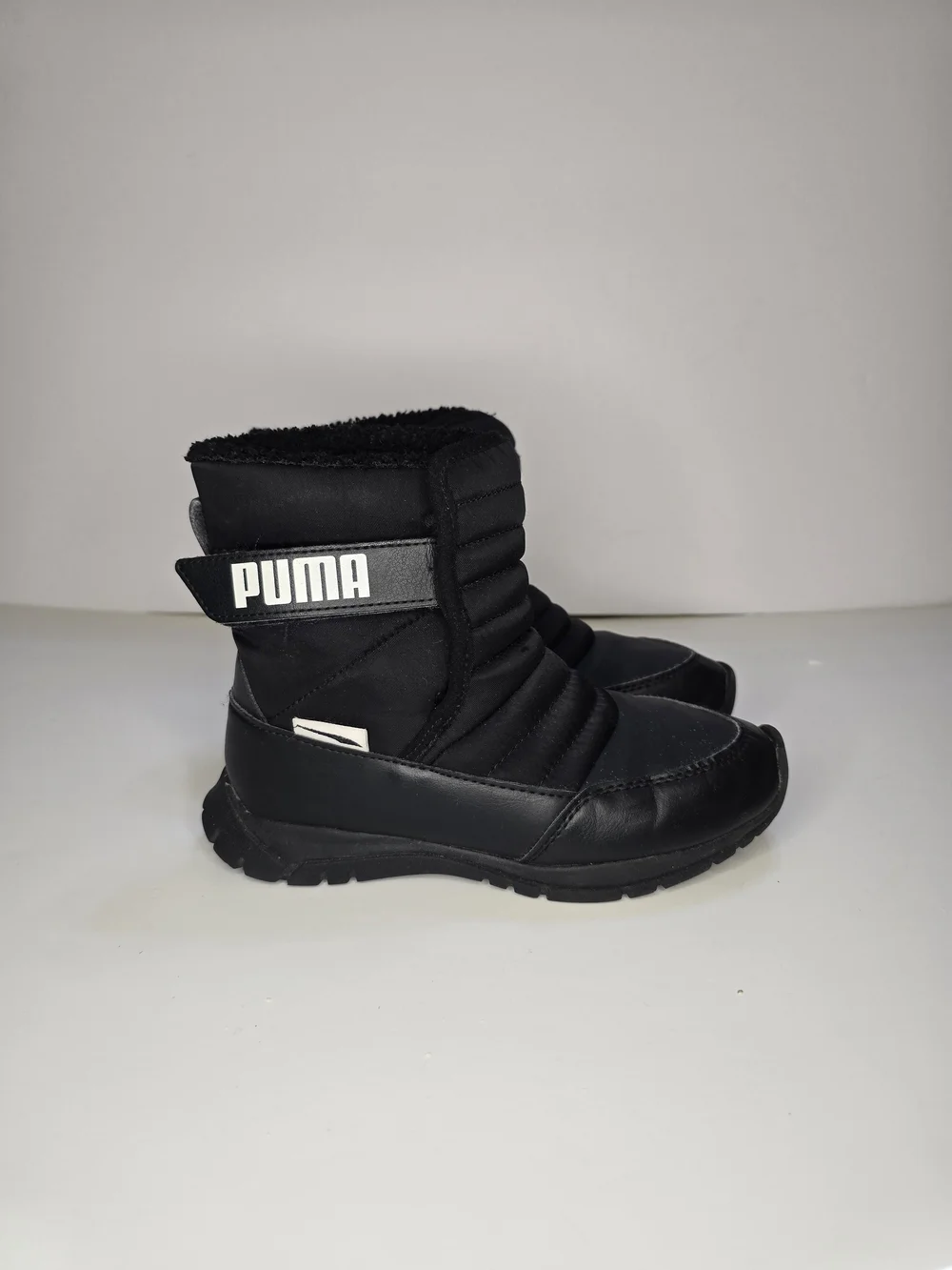 PUMA Black Quilted Winter Boots